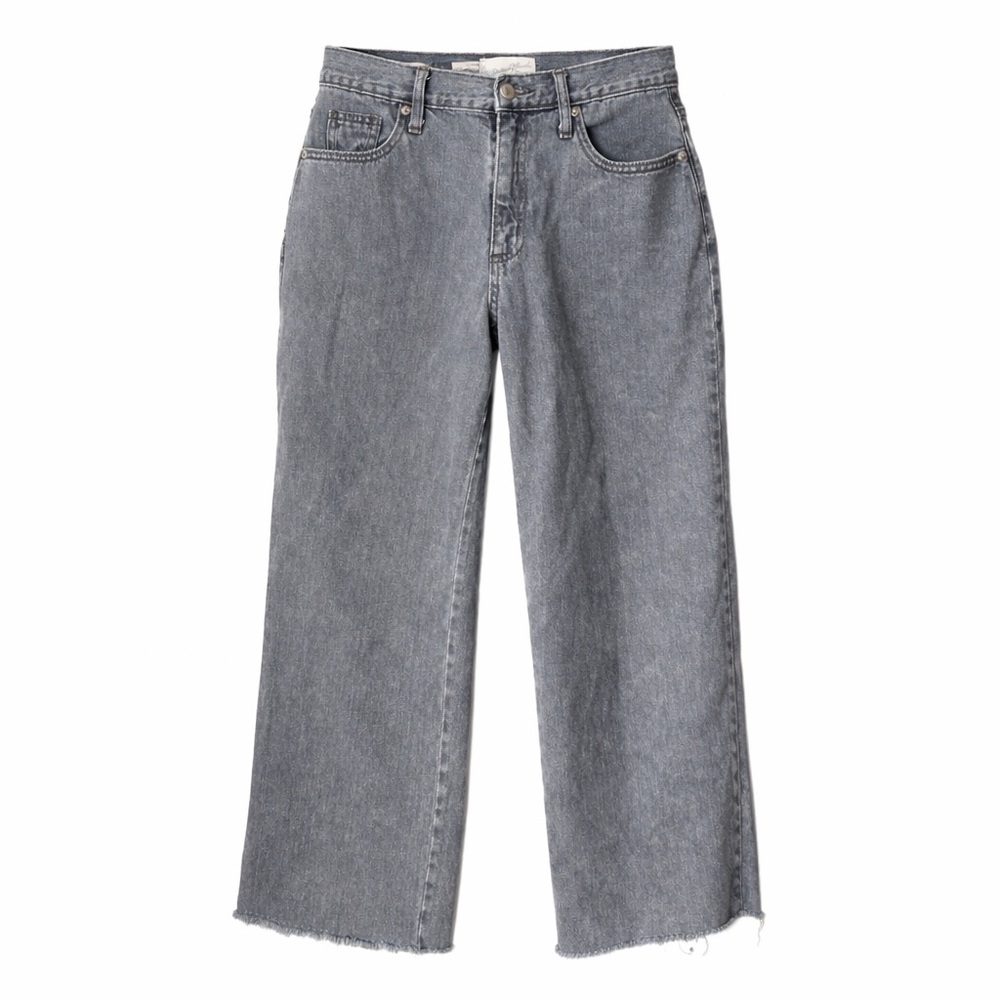 Universal Thread Gray Wash High Rise Relaxed Wide Leg Jeans
